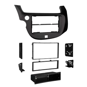ACV 2-DIN Radioblende mit Fach Honda Fit/Jazz(GE) schwarz Neu Im Sortiment