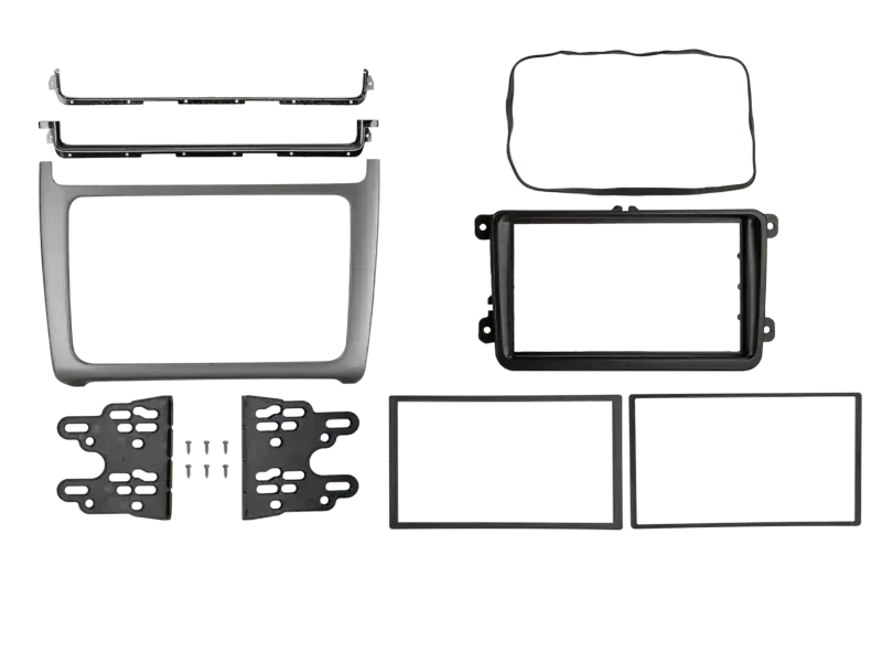 ACV 2-DIN Radioblende VW Polo 04/2014-07/2017 silber Rabatt