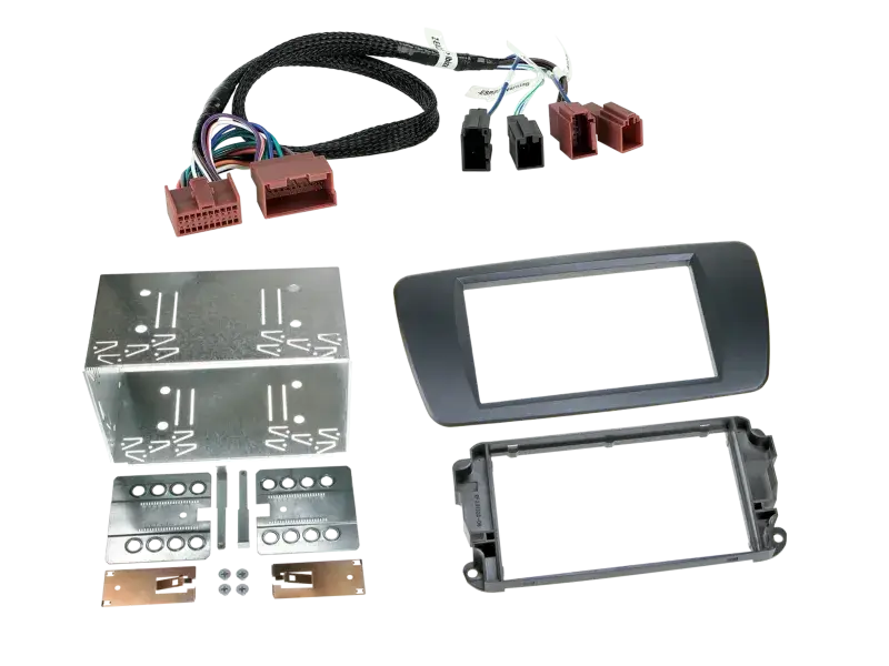 ACV 2-DIN Radioblende Seat Ibiza(6J) galway grau/Kabelsatz Knallerangebot