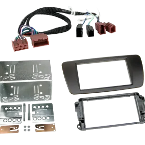 ACV 2-DIN Radioblende Seat Ibiza(6J) nit schwarz/Kabelsatz Abverkauf
