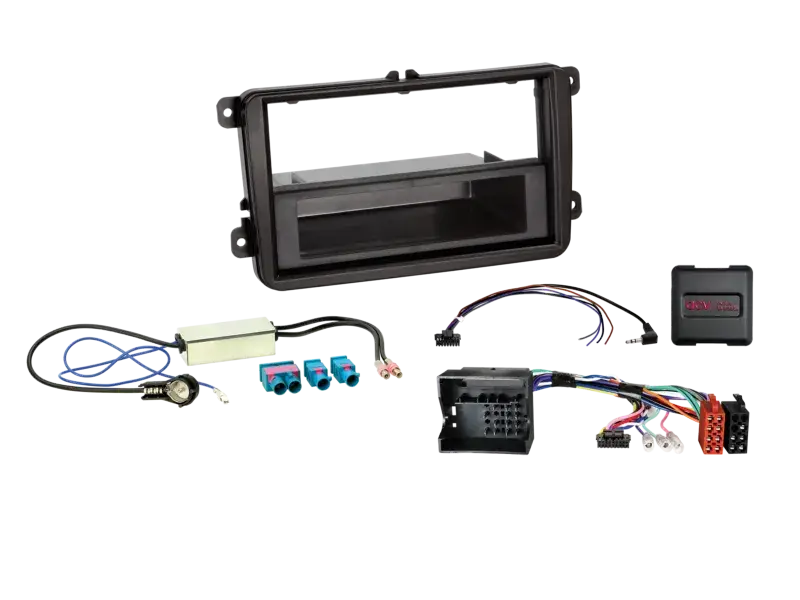 ACV 2-ISO Kit mit Fach Seat/Skoda/VW Fahrzeuge LFB/Antenne ISO Versand Am Gleichen Tag