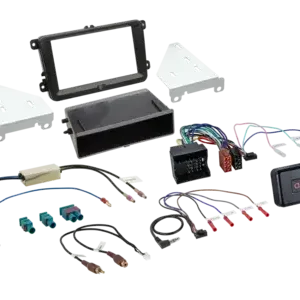 ACV 2-DIN Kit mit Fach Skoda/VW schwarz 40Pin i-dapter Angebot