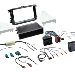 Abverkauf ACV 2-DIN Kit mit Fach Skoda/VW Klavierlack 40Pin i-dapter