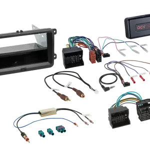 ACV 2-DIN Kit mit Fach Skoda/VW schwarz 40Pin/52Pin i-dapter Neu Im Sortiment
