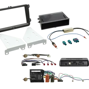 ACV 2-DIN Kit mit Fach Skoda/VW schwarz 52Pin i-dapter Geprüft
