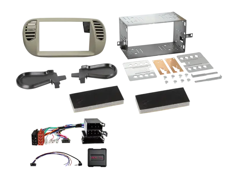 ACV 2-DIN Kit Fiat 500 10/2007-07/2015 LFB Perlgrau Neue Kollektion