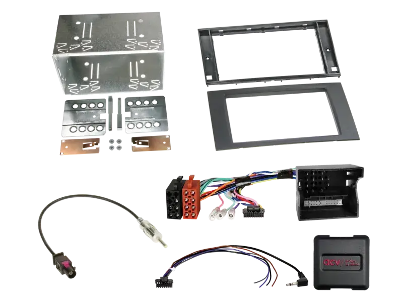 ACV 2-DIN Kit Ford Fahrzeuge schwarz LFB/CAN-Bus/Antenne Fakra Sonderaktion
