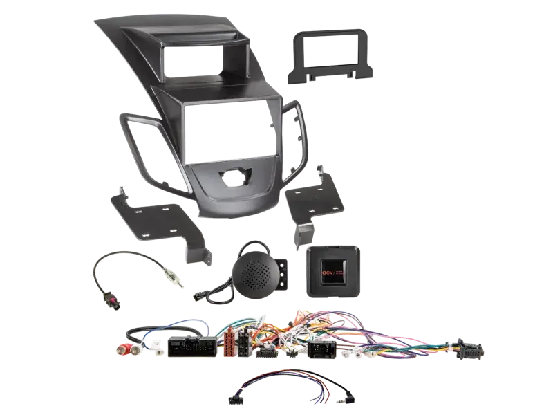 ACV 2-DIN Kit Ford Fiesta(JA8) mit Display schwarz LFB/Antenne Highlight