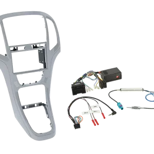 Zertifiziert ACV 2-DIN Kit Opel Astra J 2009-2018 platin silber LFB/Antenne