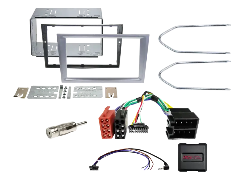 Versand Am Gleichen Tag ACV 2-DIN Kit Opel Fahrzeuge matt chrom LFB analog/Antenne
