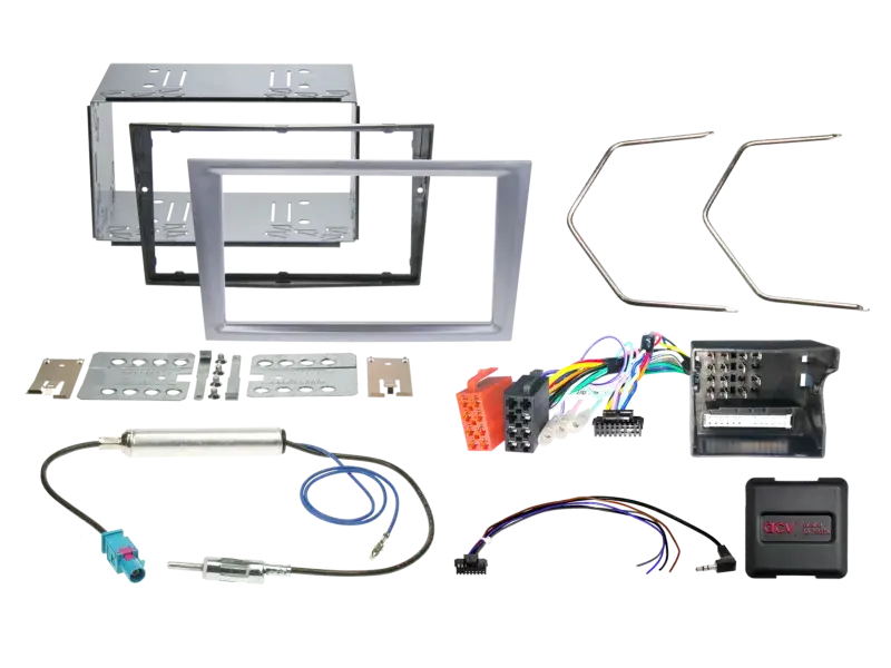 ACV 2-DIN Kit Opel Fahrzeuge matt chrom LFB CAN Bus/Antenne Geprüft