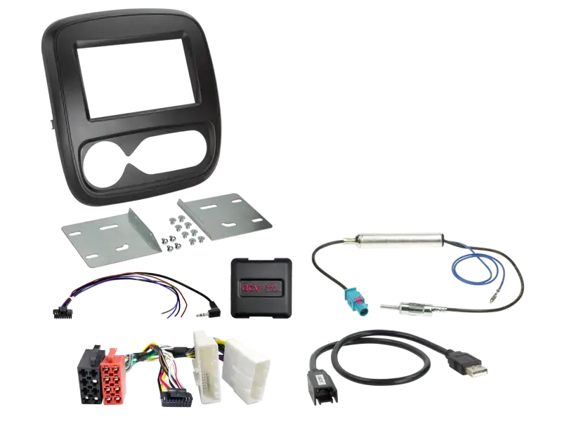 ACV 2-DIN Kit Fiat/Nissan/Opel/Renault mit Klimatronik LFB/USB Letzte Chance