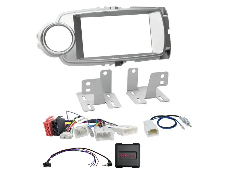 ACV 2-DIN Kit Toyota Yaris(XP13) 10/2011-08/2014 silber LFB Preisknaller