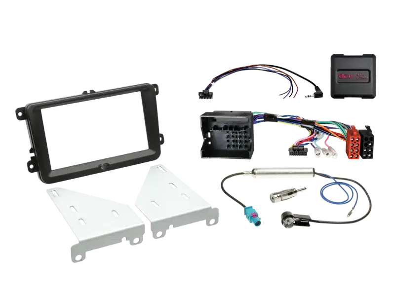 Abverkauf ACV 2-DIN Kit Seat/Skoda/VW Fahrzeuge LFB/Antenne schwarz