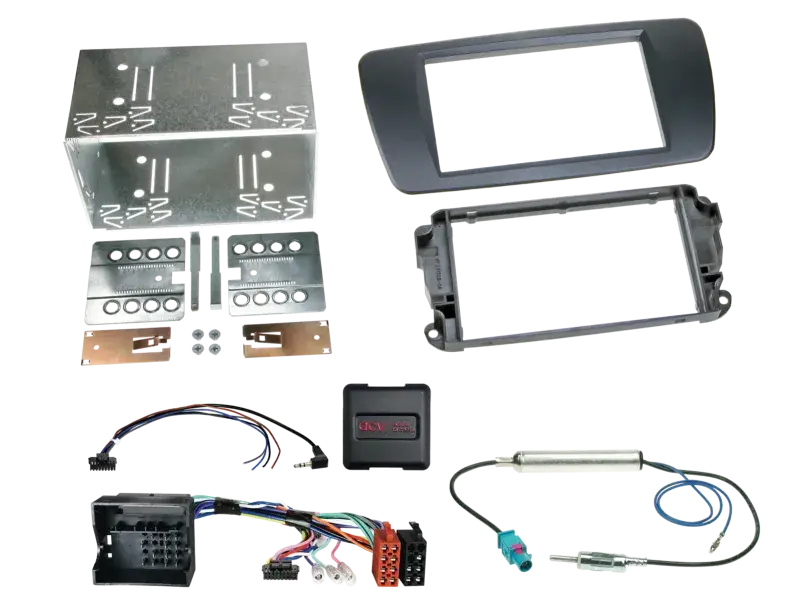 ACV 2-DIN Kit Seat Ibiza 2008-2015 azabache schwarz LFB/Antenne Geprüft