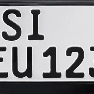Sichere Zahlung Kennzeichenhalter ERUT twinline Classic Schwarz 255 x 130