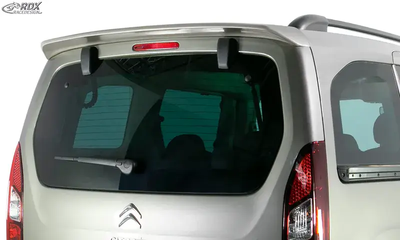 Zertifiziert RDX Dachspoiler für CITROEN Berlingo, FIAT Doblo & PEUGEOT Partner & Rifter, OPEL Combo, TOYOTA ProAce City mit Heckklappe Heckspoiler Spoiler
