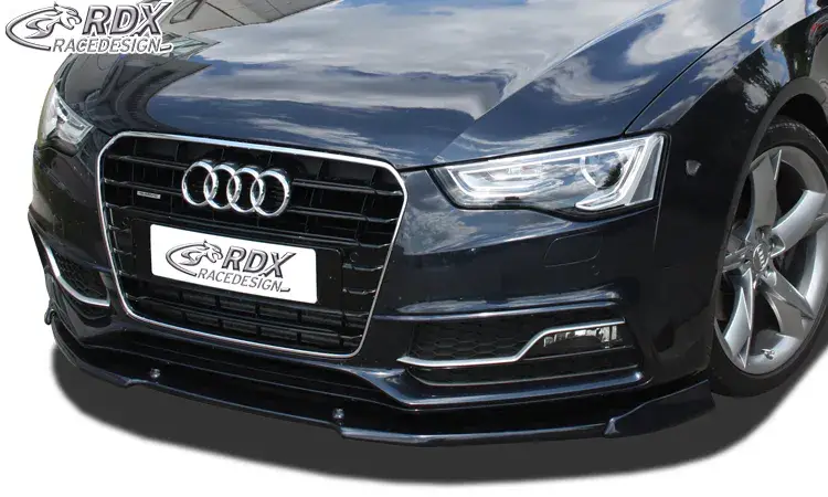 Echt RDX Frontspoiler VARIO-X für AUDI A5 2011+ / S5 (Coupe + Cabrio + Sportback, S-Line- bzw. S5-Frontstoßstange) Frontlippe Front Ansatz Vorne Spoilerlippe
