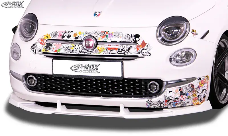 Schneller Versand RDX Frontspoiler VARIO-X für FIAT 500 2016+ Frontlippe Front Ansatz Vorne Spoilerlippe