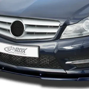 Geprüft RDX Frontspoiler VARIO-X für MERCEDES C-Klasse W204 / S204 AMG-Styling 2011+ (Passend an Fahrzeuge mit AMG-Stylingpaket Frontstoßstange) Frontlippe Front Ansatz Vorne Spoilerlippe