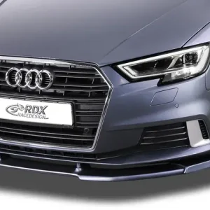 Zertifiziert RDX Frontspoiler VARIO-X für AUDI A3 8V, 8VA Sportback, 8VS Limousine (Facelift 2016+) Frontlippe Front Ansatz Vorne Spoilerlippe