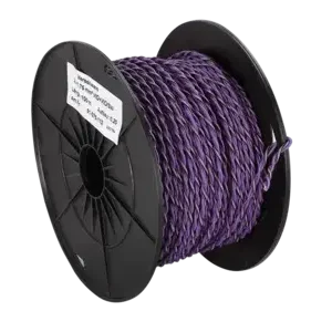 ACV Lautsprecherkabel verdrillt 2x0.75mm² violett/v-schwarz 100m Garantierte Lieferung