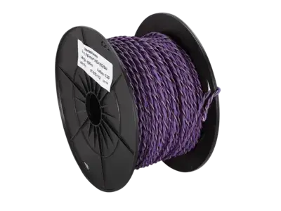 ACV Lautsprecherkabel verdrillt 2x0.75mm² violett/v-schwarz 100m Garantierte Lieferung