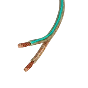ACV Lautsprecherkabel 2x1.50mm² transparent/mint Meterware Must-Have