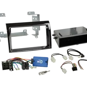 ACV 2-DIN Kit mit Fach Citroen/Fiat/Opel/Peugeot LFB Klavierlack Markenprodukt