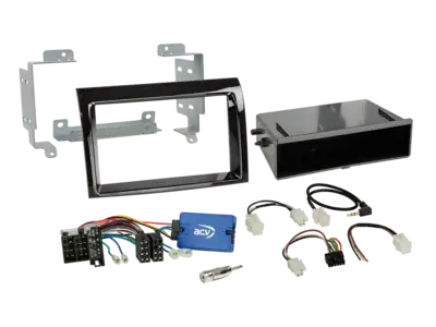 ACV 2-DIN Kit mit Fach Citroen/Fiat/Opel/Peugeot LFB Klavierlack Markenprodukt