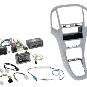 ACV 2-DIN Kit mit Fach Opel Astra J 2009-2018 silber LFB Geprüft