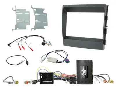ACV 2-DIN Kit Porsche Panamera 2009-2016 Infodapter/Amp schwarz Preisknaller