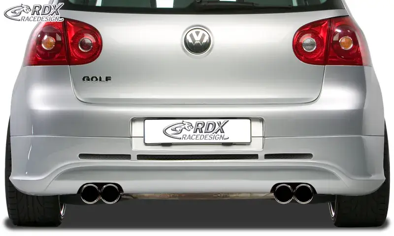 Aktuell RDX Heckansatz für VW Golf 5 "GTI/R-Five" mit Endrohrausfräsung links & rechts Heckschürze Heck