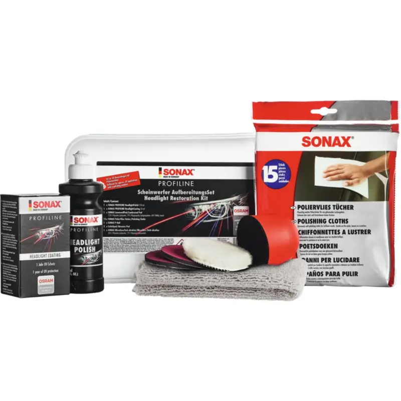SONAX - PROFILINE Scheinwerfer Aufbereitungs Set Markenware
