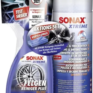Günstig SONAX XTREME FelgenReiniger + XTREME Reinigungs+TrockenTuch AktionsSet
