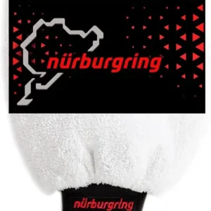 Nürburgring Mikrofaser Waschhandschuh Supreme weiß Markenware