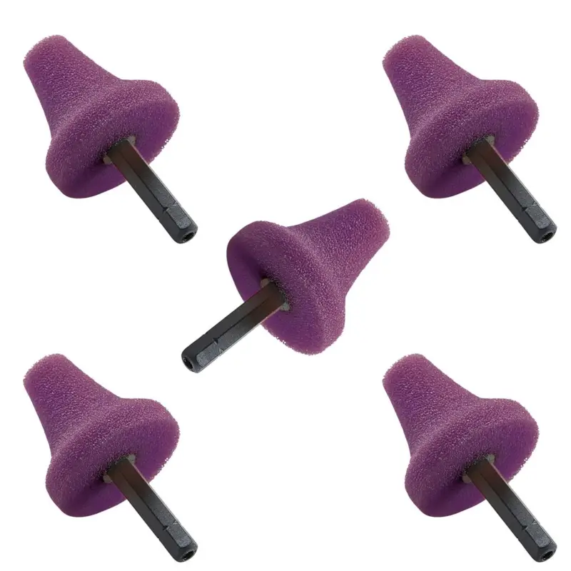 Kracherpreis Flex Kegel Polierschwamm PK-V 35 HEX 5 Stück lila