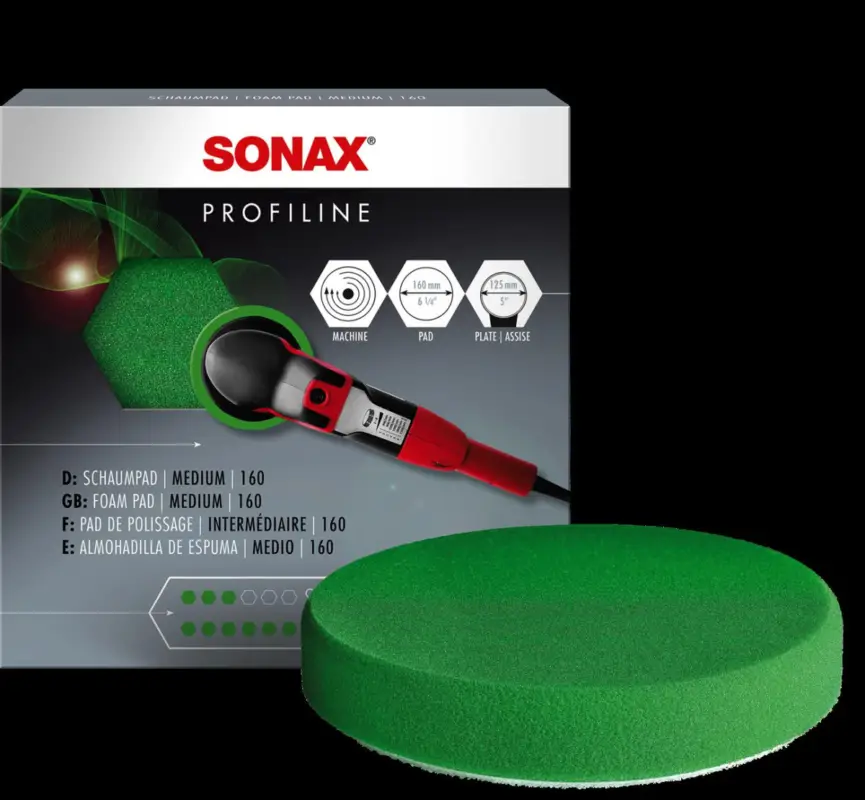 Sonax SchaumPad Medium Grün 160mm Markenprodukt