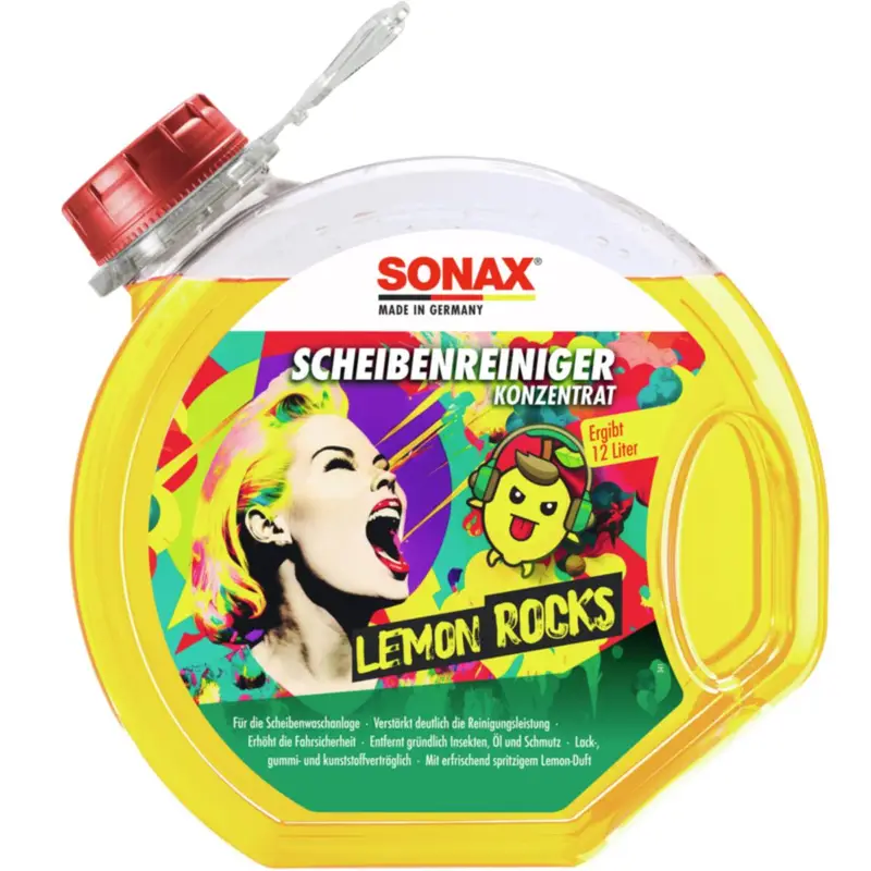 SONAX ScheibenReiniger Konzentrat Lemon Rocks 3 Liter Günstig