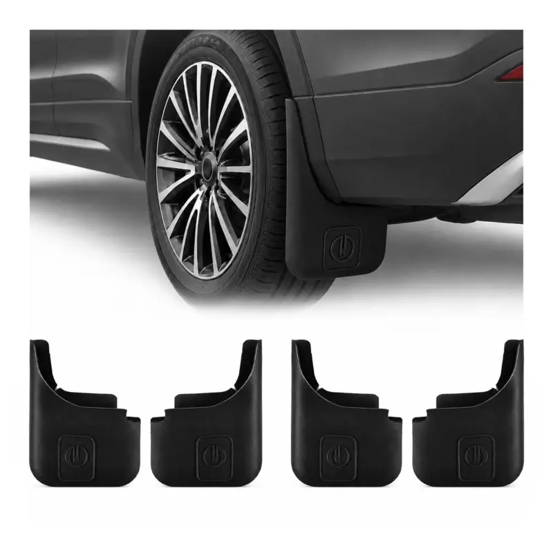 4 Stück Spritzlappen Schmutzfänger Schwarz Vorne+Hinten für Autos Universal Sonderaktion