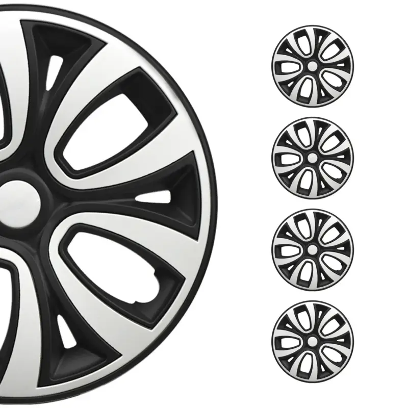 4x Radkappen Radzierblenden Radblenden 15" Zoll Stahlfelgen weiß Matt Schwarz Bestpreis