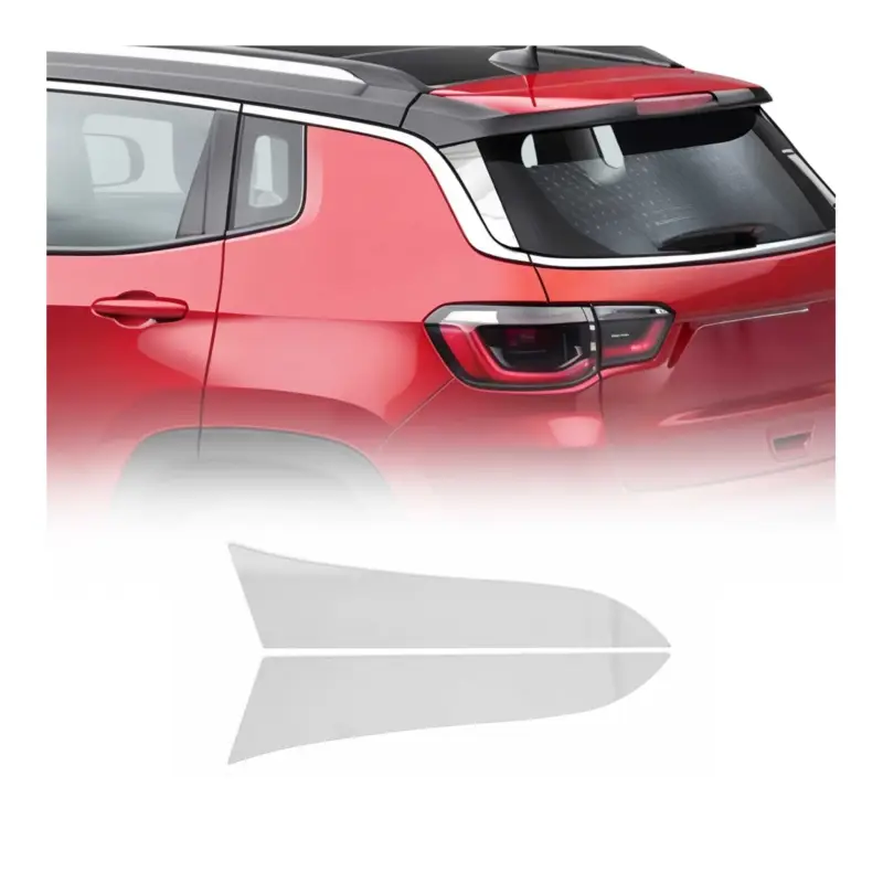 Wochenendangebot Spoiler Leiste Kofferraum Leiste für Jeep Compass 2017-2025 Edelstahl Chrom 2x