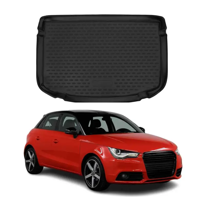 Direkt Vom Hersteller Kofferraummatte Kofferraumwanne für Audi A1 A1 Sportback 8X 2010-2018 Schwarz