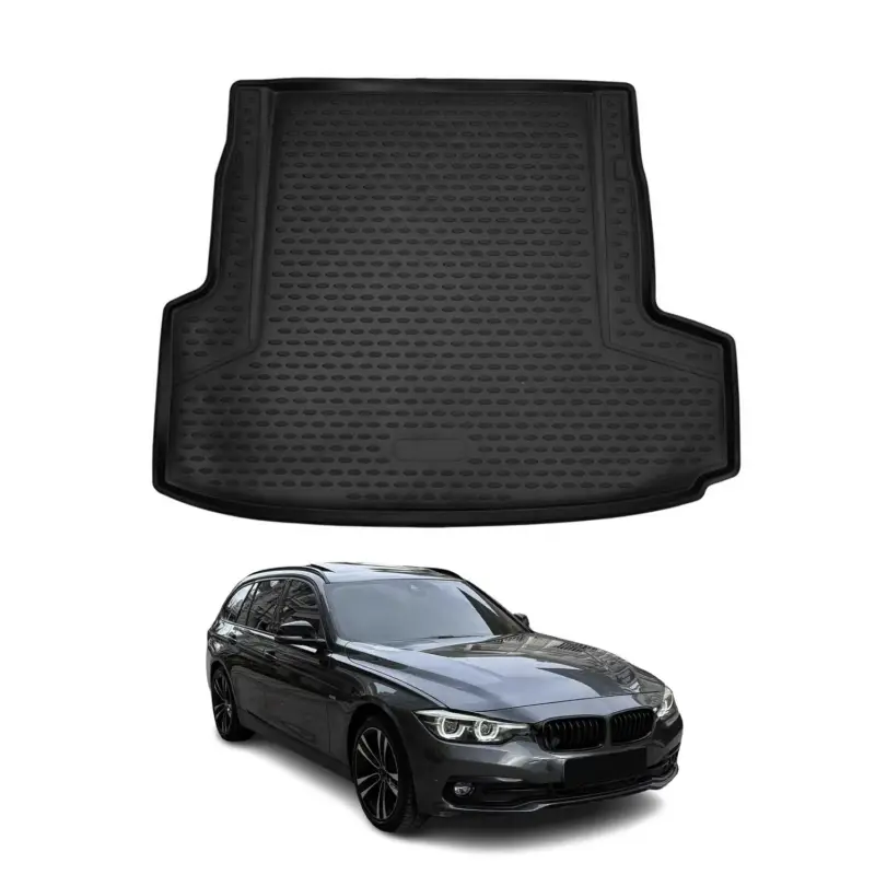 Preis Gesenkt Kofferraummatte Kofferraumwanne für BMW 3er 2015-2021 Gummi TPE Schwarz