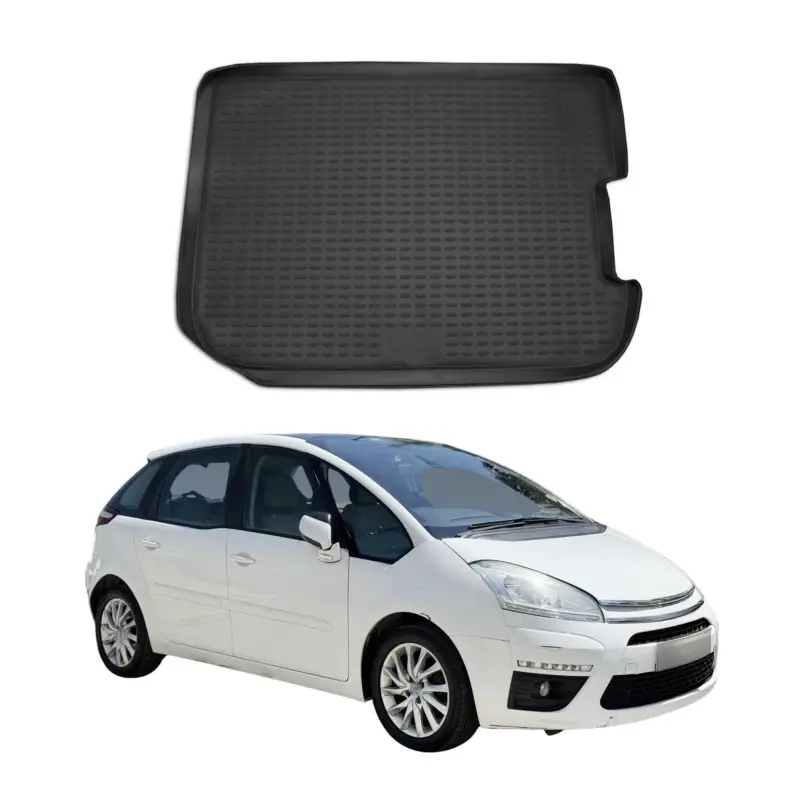Kofferraummatte Kofferraumwanne für Citroen C4 Picasso 2007-2014 Gummi TPE Neue Ware