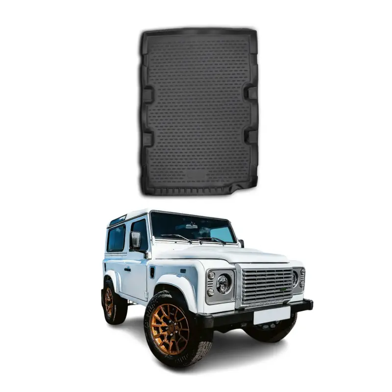 Highlight Kofferraummatte Kofferraumwanne für Land Rover Defender 90 2007-2021 Gummi TPE