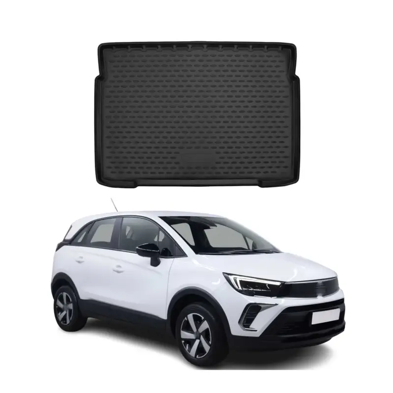 Schnäppchen Kofferraummatte Kofferraumwanne für Opel Crossland X 2017-2021 Untere Gummi TPE