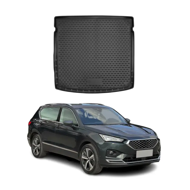 Kofferraummatte Kofferraumwanne für Seat Tarraco 2018-2024 Gummi TPE Schwarz Aktuell