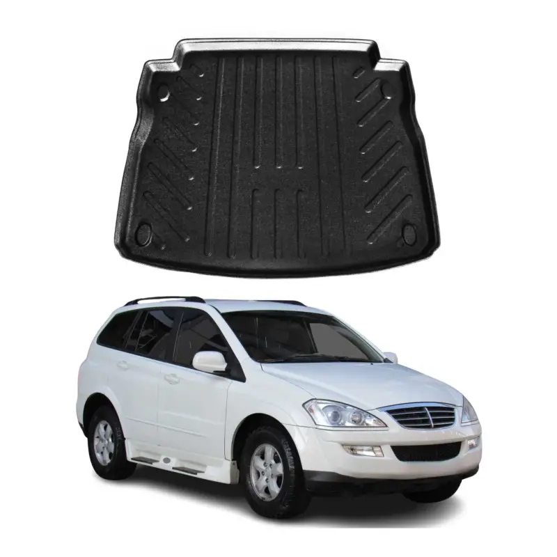 Kofferraummatte Kofferraumwanne für Ssangyong Kyron 2005-2014 Gummi TPE Schwarz Wochenendangebot