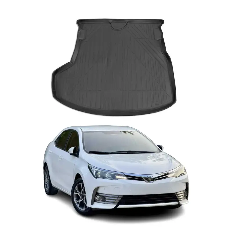 Kofferraummatte Kofferraumwanne für Toyota Corolla Limo 2016-2019 FL TPE Schwarz Schnäppchen